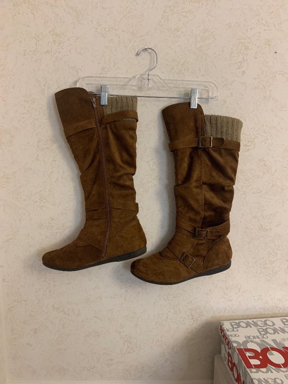 Bongo Marina Brown Suede Boot, Size 11